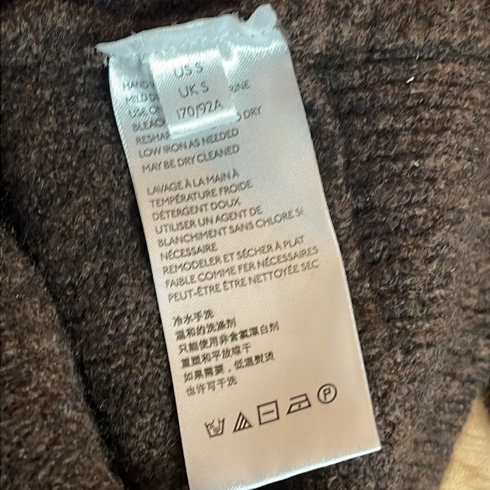 Free People Dark Brown Cowl Neck Sweater Size Small NWT - Picture 5 of 6